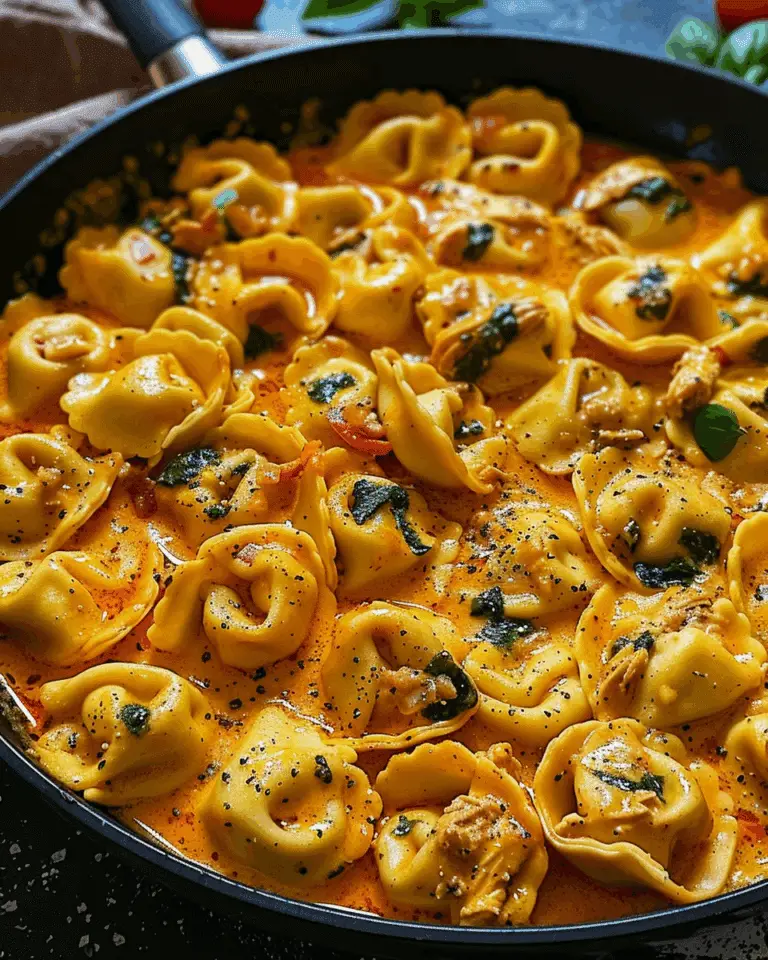 One-Pot Spicy Garlic Butter Chicken Tortellini