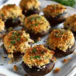 Panko Herb Stuffed Mushrooms