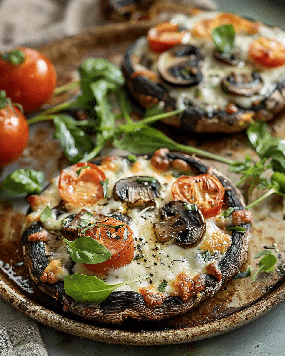 Portobello Mushroom Pizzas – 4 Easy Ways to Make Them Extra Cheesy