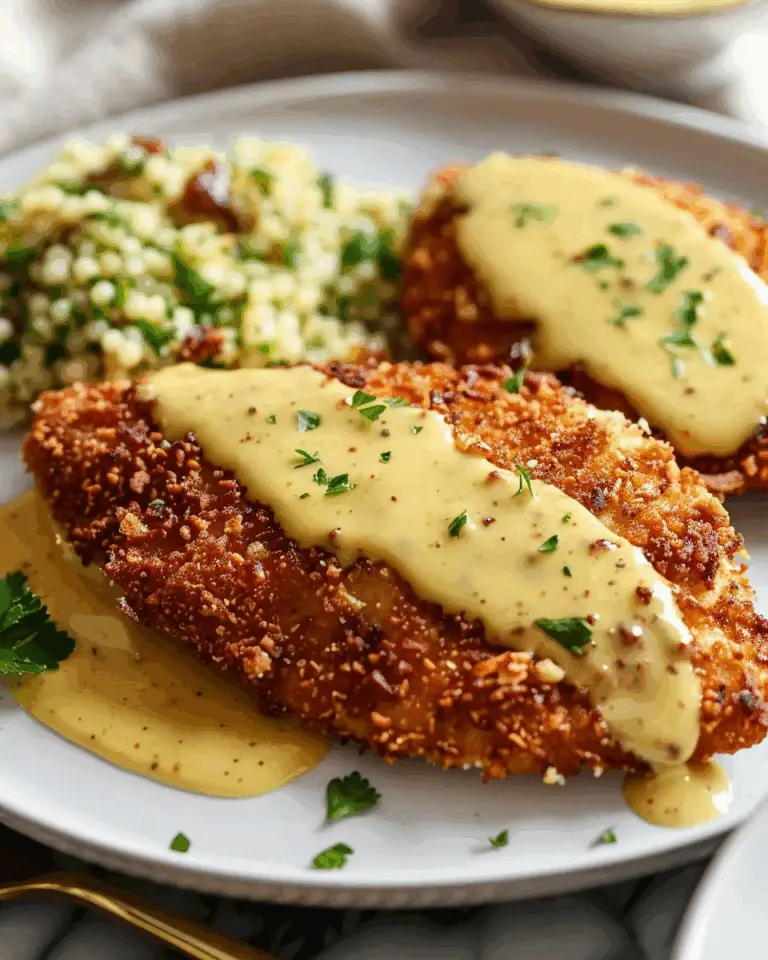 Pretzel Crusted Chicken with Honey Mustard Sauce