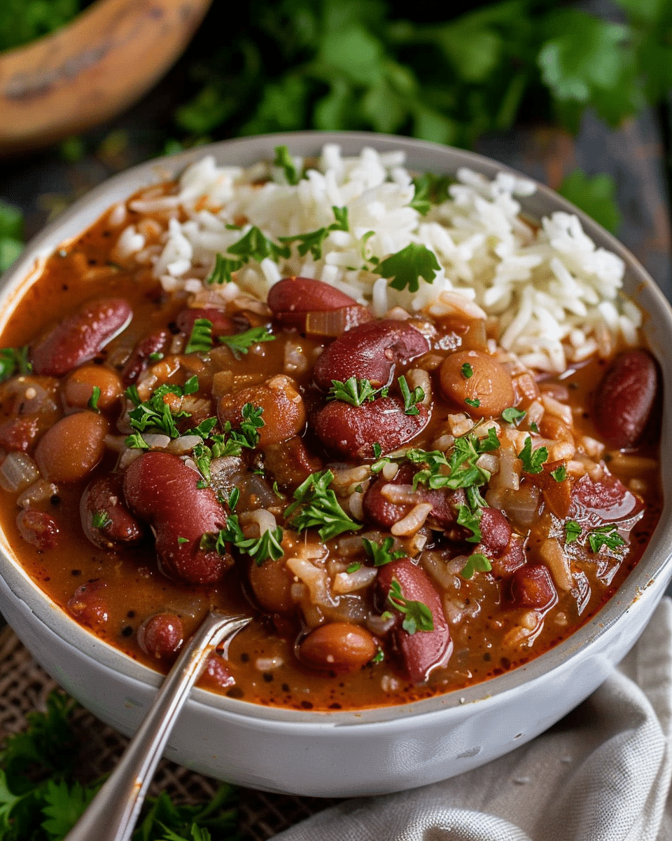 Red Beans and Rice in the Slow Cooker