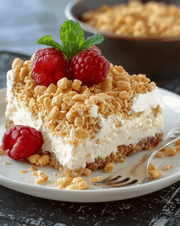 Rice Krispy Treat No-Bake Cheesecake: Easy, Creamy, and Irresistible