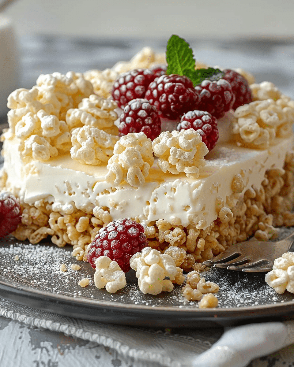 Rice Krispy Treat No-Bake Cheesecake: Easy, Creamy, and Irresistible
