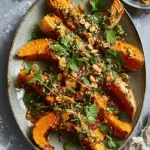 Roast Squash & Carrots with Peanut Dressing & Zingy Herbs