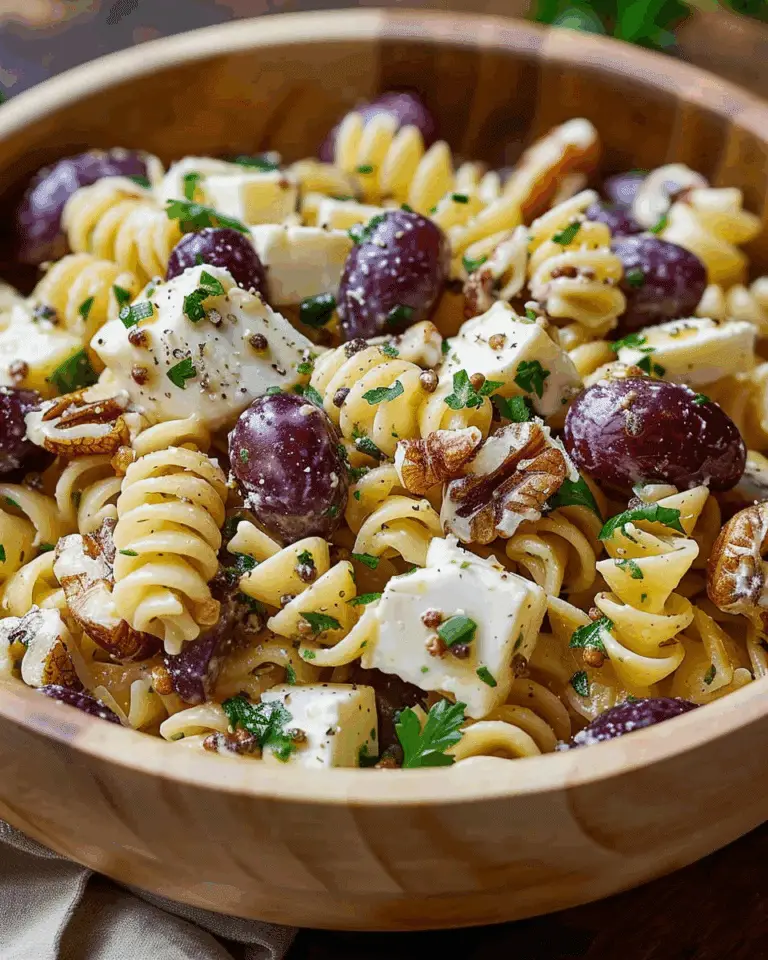 Roasted Grape Brie Pasta Salad