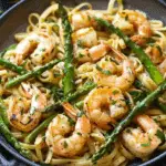 Shrimp Scampi Pasta with Asparagus