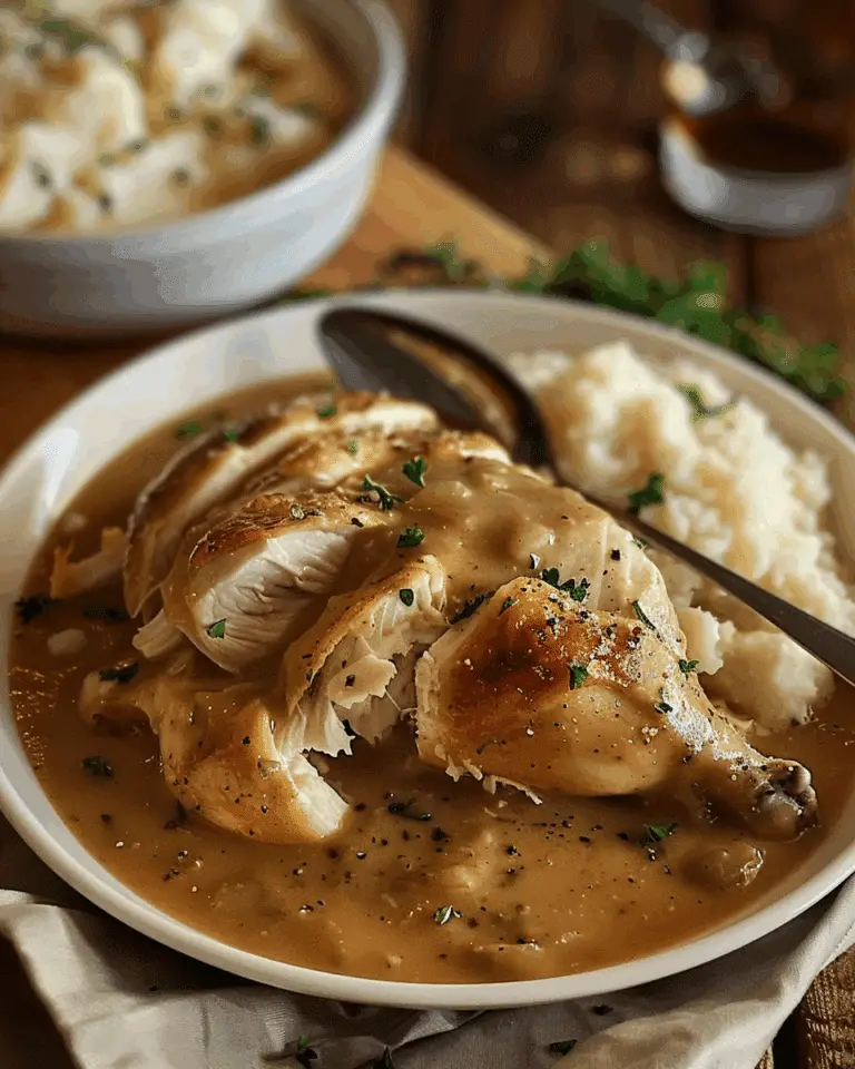 Slow Cooker Chicken and Gravy