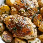 Slow Cooker Garlic Parmesan Chicken and Potatoes