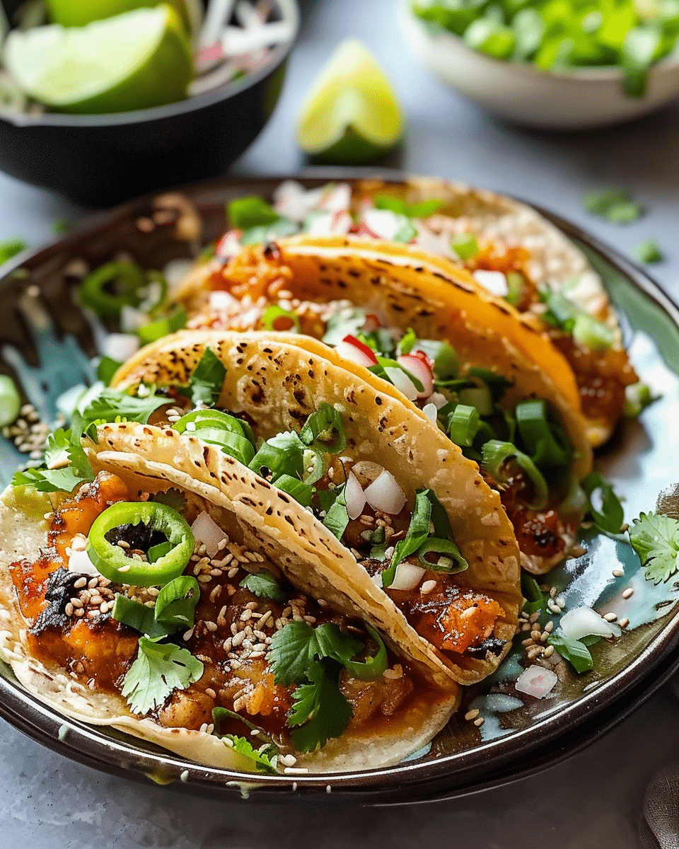 Smash Dumpling Tacos