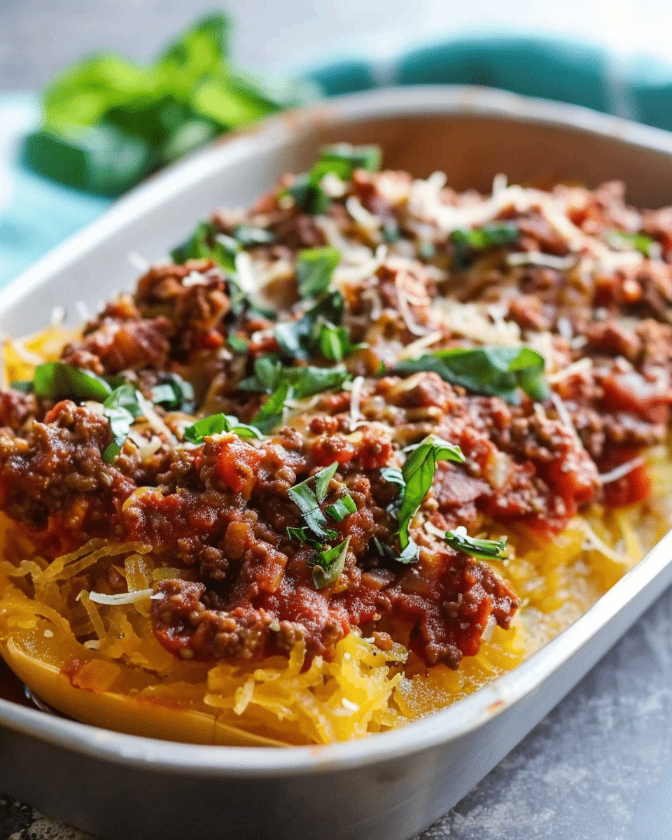Spaghetti Squash Bolognese Recipe