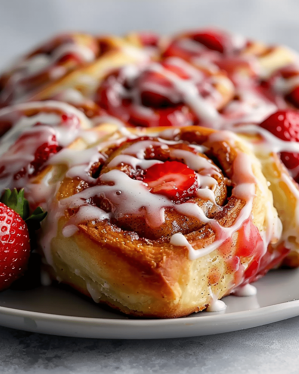 Strawberry Cinnamon Rolls