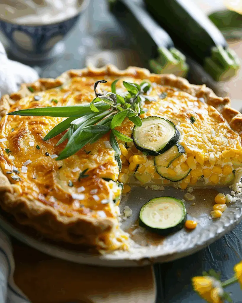 Sweet Corn Zucchini Pie – 3 Easy Steps to a Golden Crust