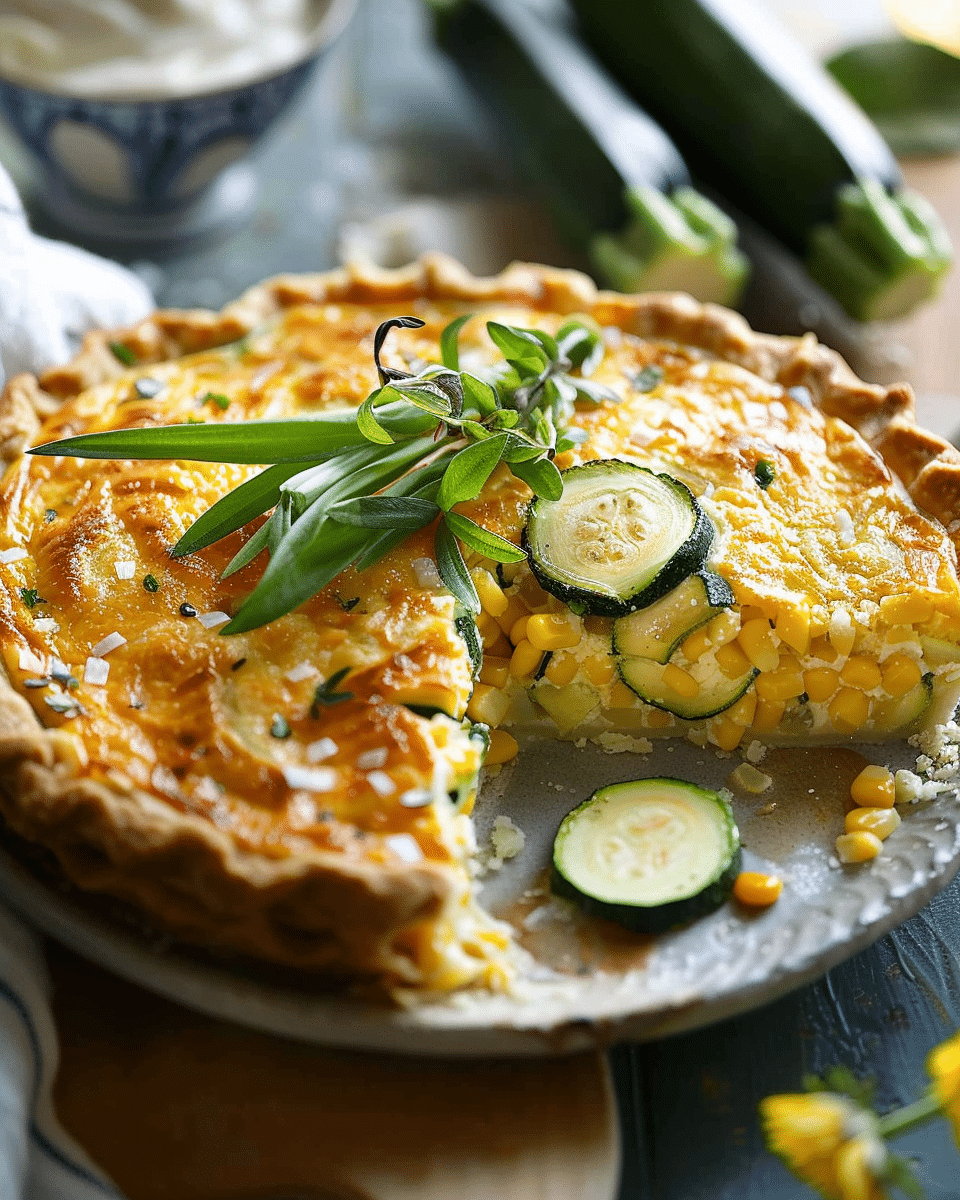 Sweet Corn Zucchini Pie – 3 Easy Steps to a Golden Crust