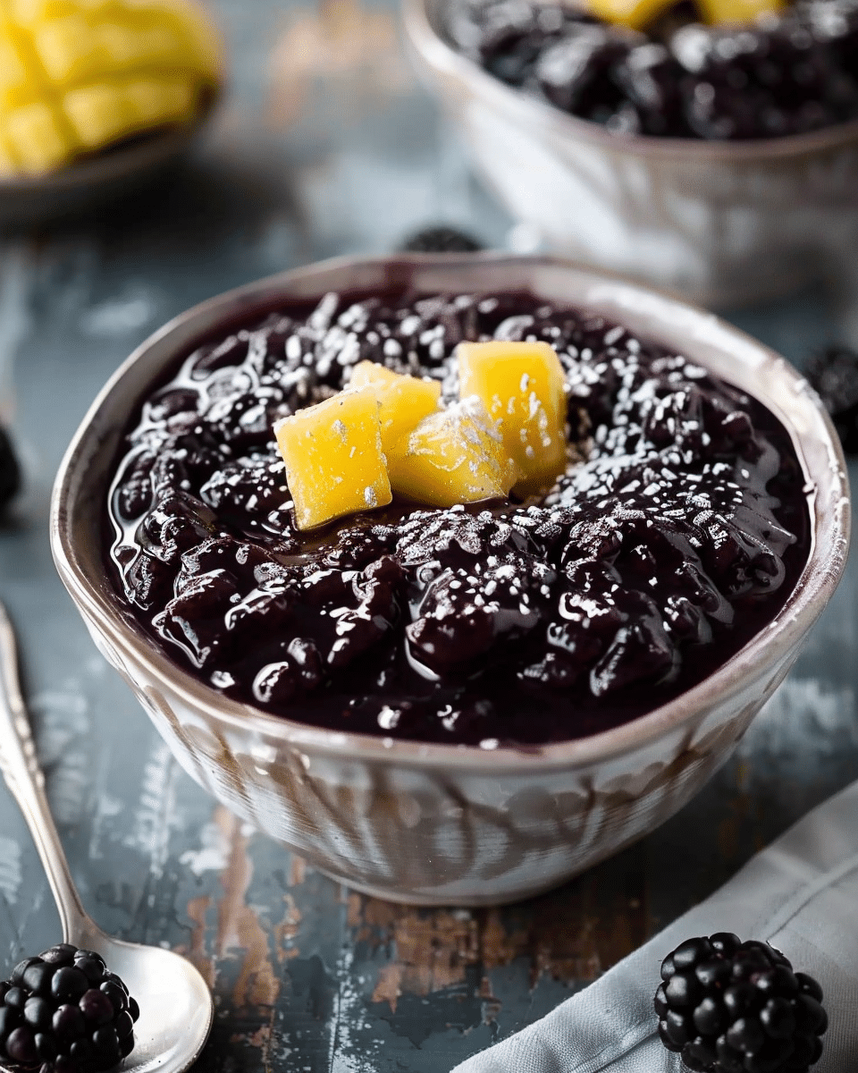 Thai Black Sticky Rice Pudding