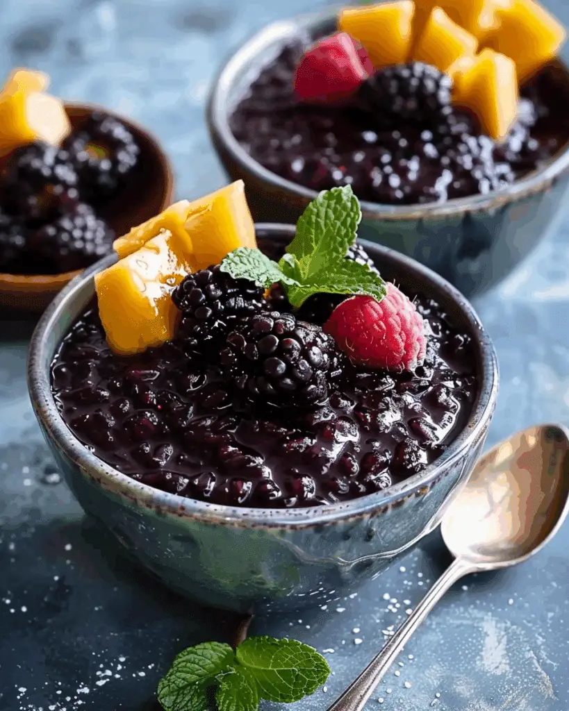 Thai Black Sticky Rice Pudding