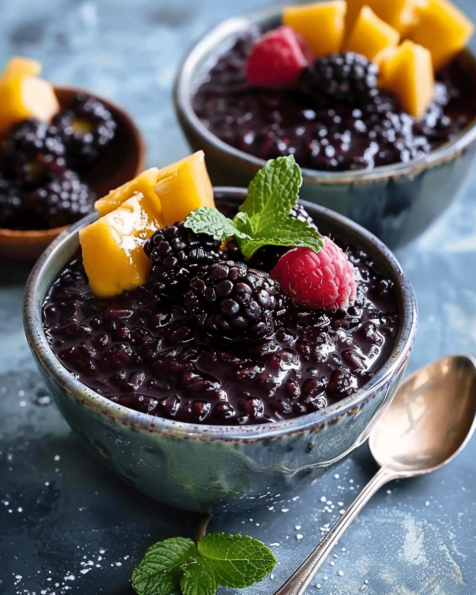 Thai Black Sticky Rice Pudding
