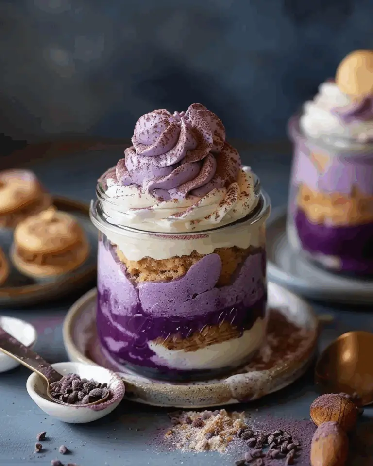 Ube Tiramisu in a Jar