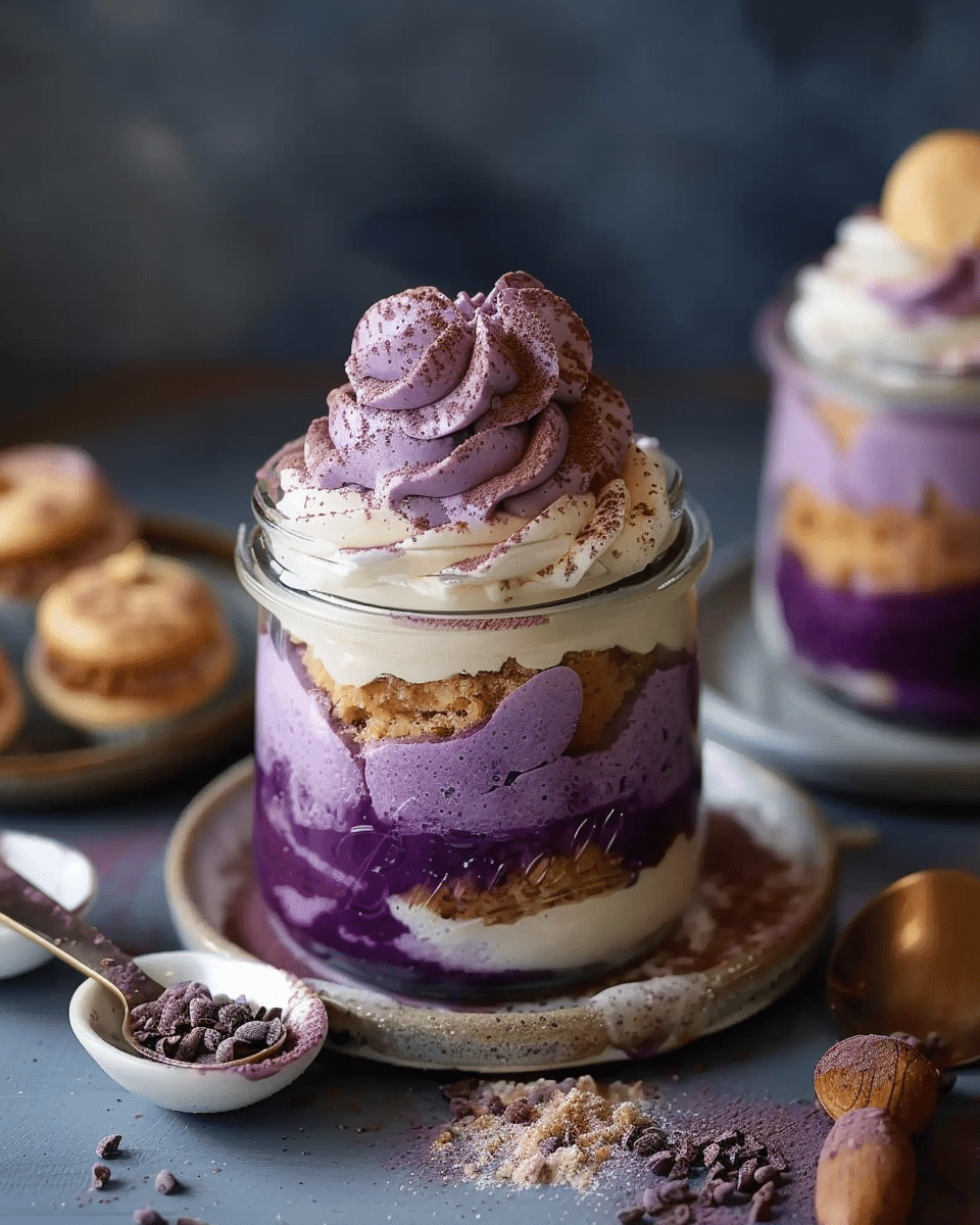 Ube Tiramisu in a Jar