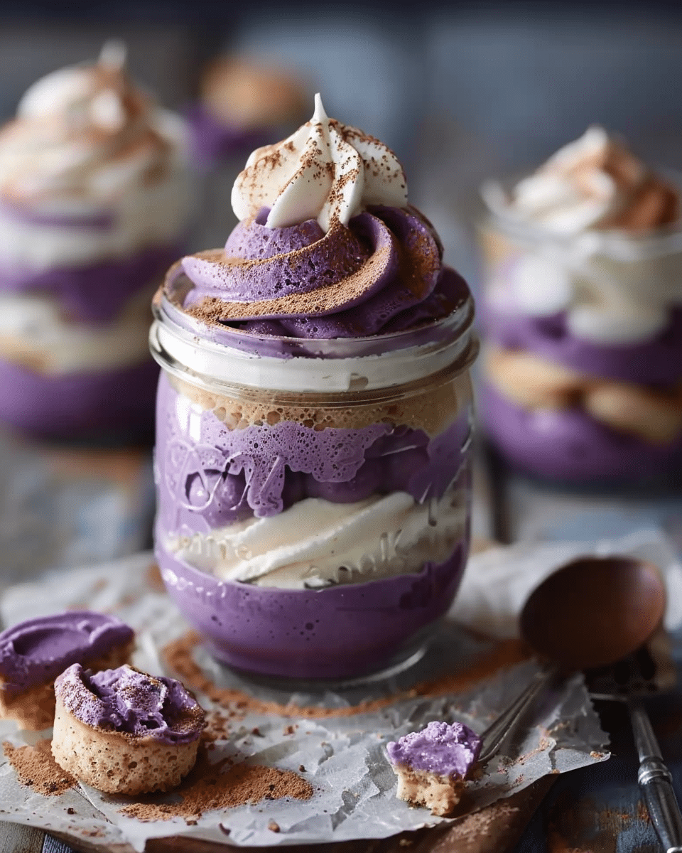 Ube Tiramisu in a Jar