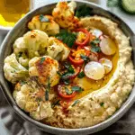 Wholesome Roasted Cauliflower Hummus Bowls: A Mediterranean-Inspired Delight