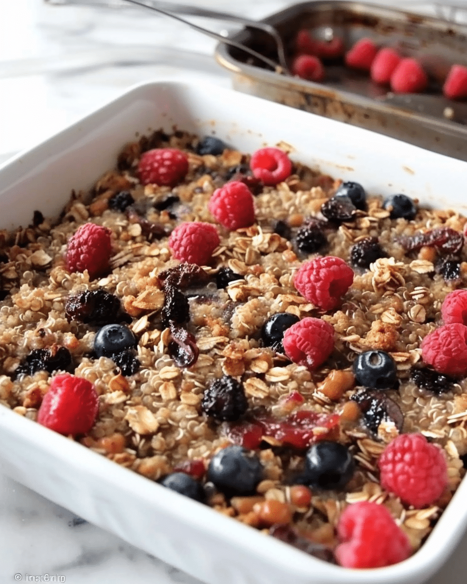 Baked Quinoa and Oatmeal