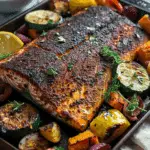 Blackened Salmon with Charred Vegetables