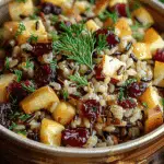 Cranberry Apple Wild Rice Pilaf