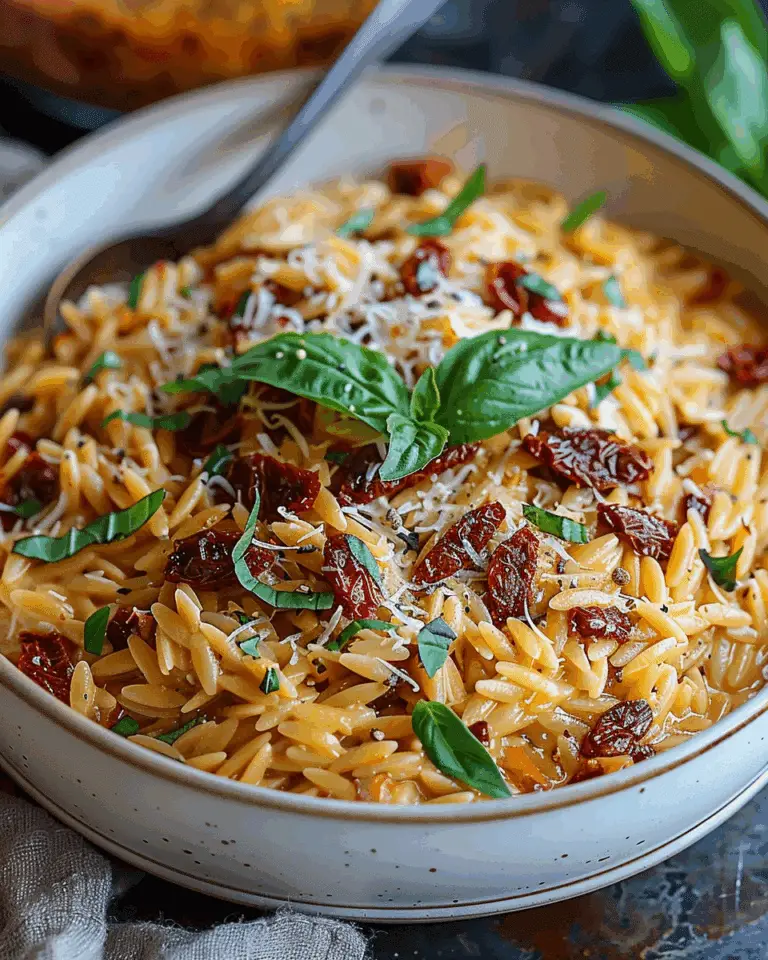 Creamy Sun-Dried Tomato Orzo