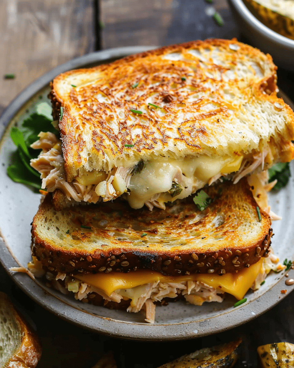 Crispy Cheesy Tuna Melt