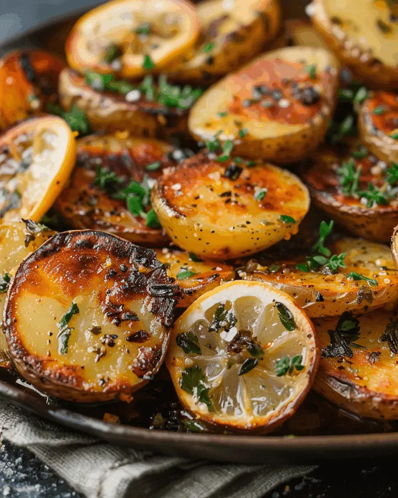 Crispy Roasted Potatoes with Salted Lemon
