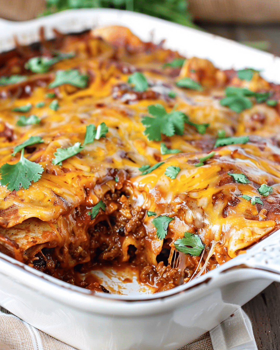 Beef Enchilada Casserole