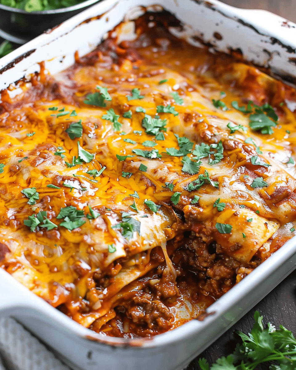 Beef Enchilada Casserole