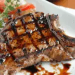 Grilled Veal Chops with Balsamic Glaze