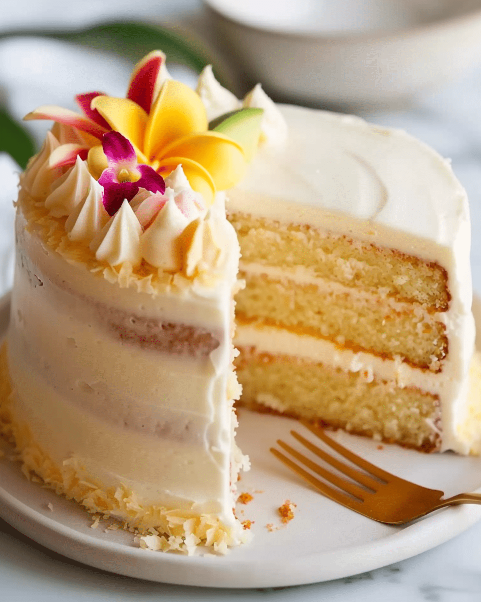 Hawaiian Birthday Cake