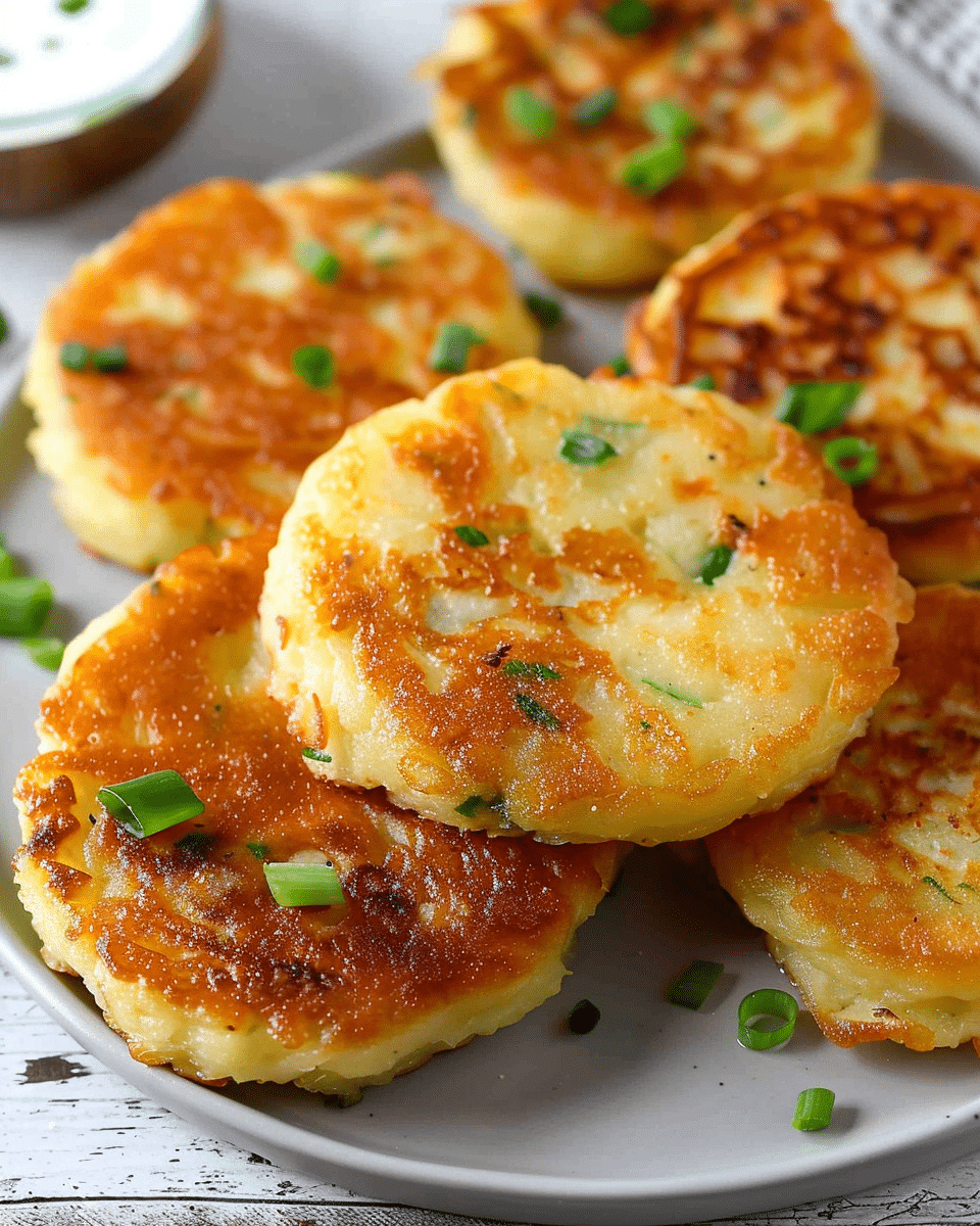 Korean Cheese Potato Pancakes (Without Rice Flour)