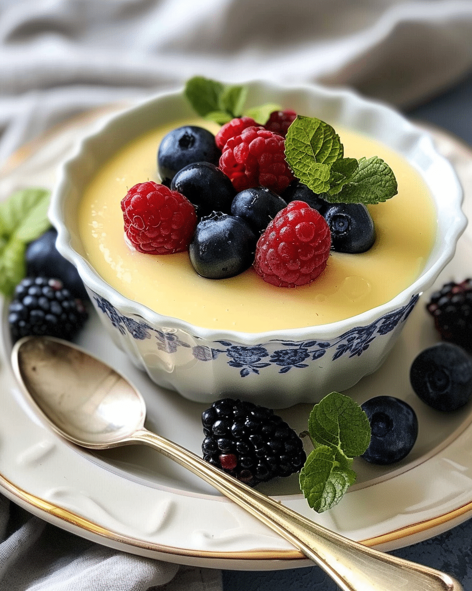 Lemon Posset with Berries: A Luscious, Elegant Dessert with Minimal Effort