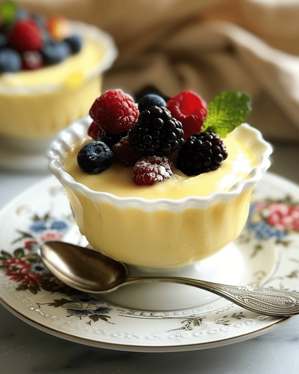 Lemon Posset with Berries: A Luscious, Elegant Dessert with Minimal Effort