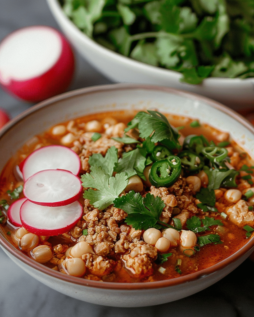 Lightened Ground Chicken Pozole Recipe