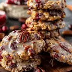 No-Bake Cranberry Pecan Praline Cookies Recipe