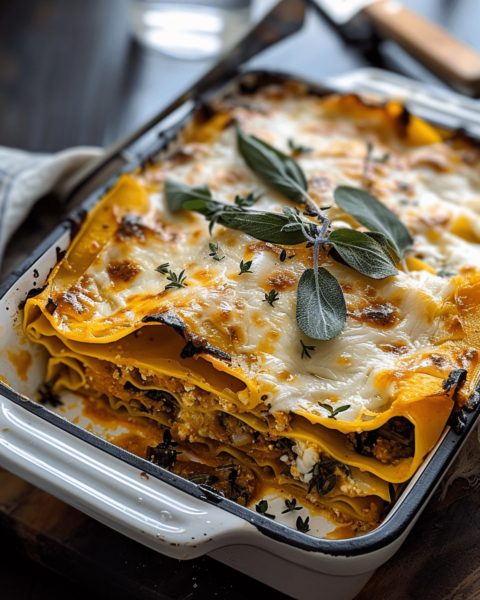 No-Noodle Butternut Squash Lasagna with Sausage and Sage
