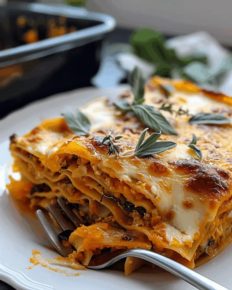 No-Noodle Butternut Squash Lasagna with Sausage and Sage