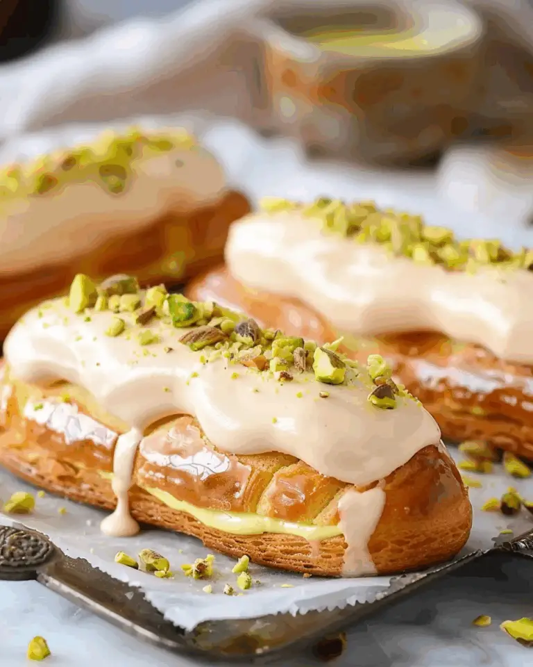 Perfect Pistachio Éclairs