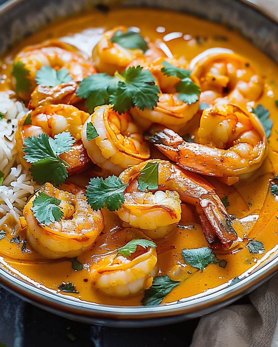 Pumpkin Coconut Shrimp Curry