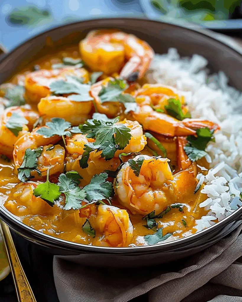 Pumpkin Coconut Shrimp Curry
