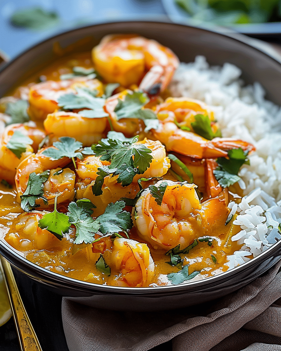 Pumpkin Coconut Shrimp Curry
