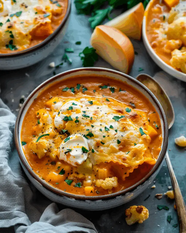 Tasty Pumpkin Lasagna Soup