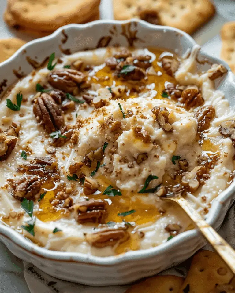 Whipped Parmesan & Honey Pecan Cheese Dip