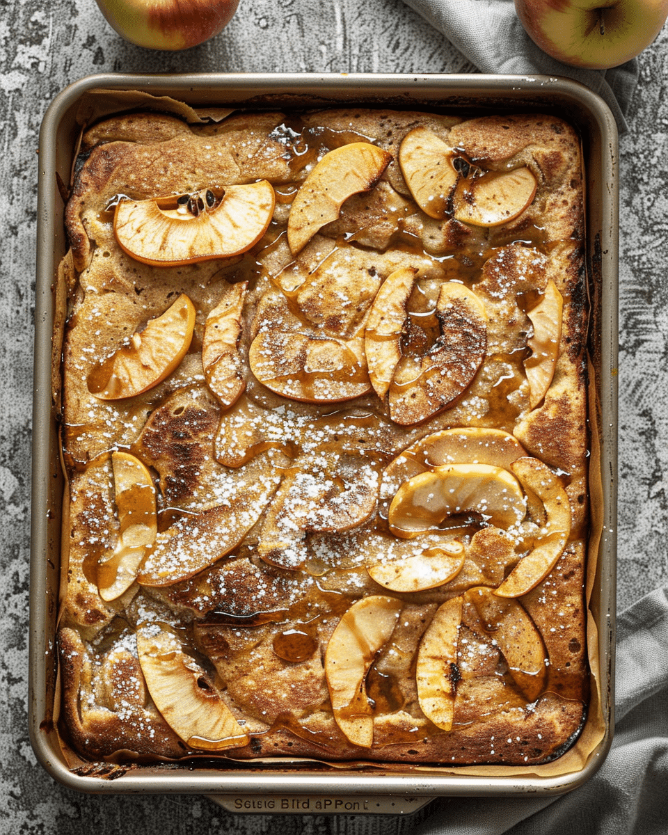 Apple Sheet Pan Pancakes