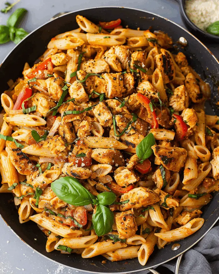 Cajun Chicken Pasta {One Pan Recipe}