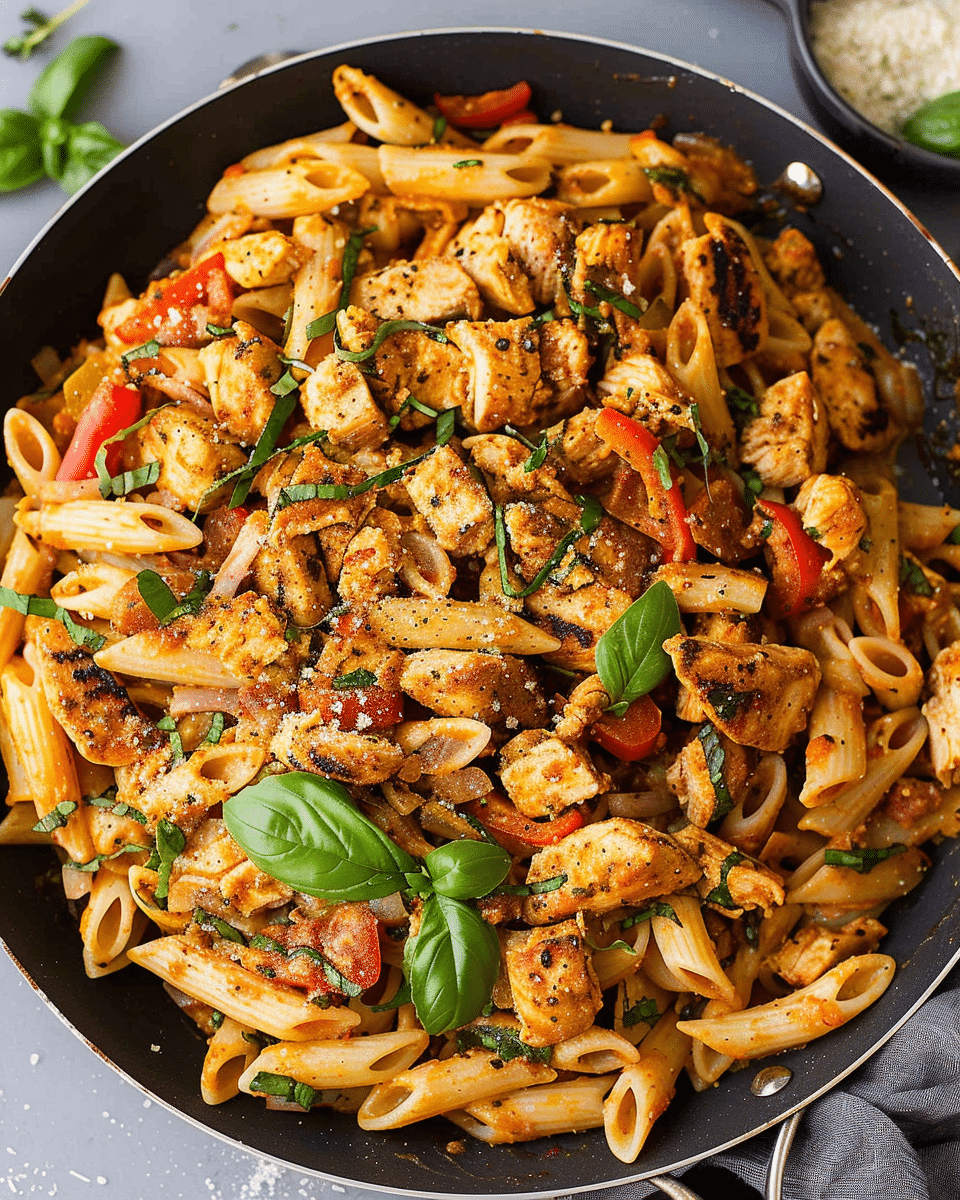 Cajun Chicken Pasta {One Pan Recipe}